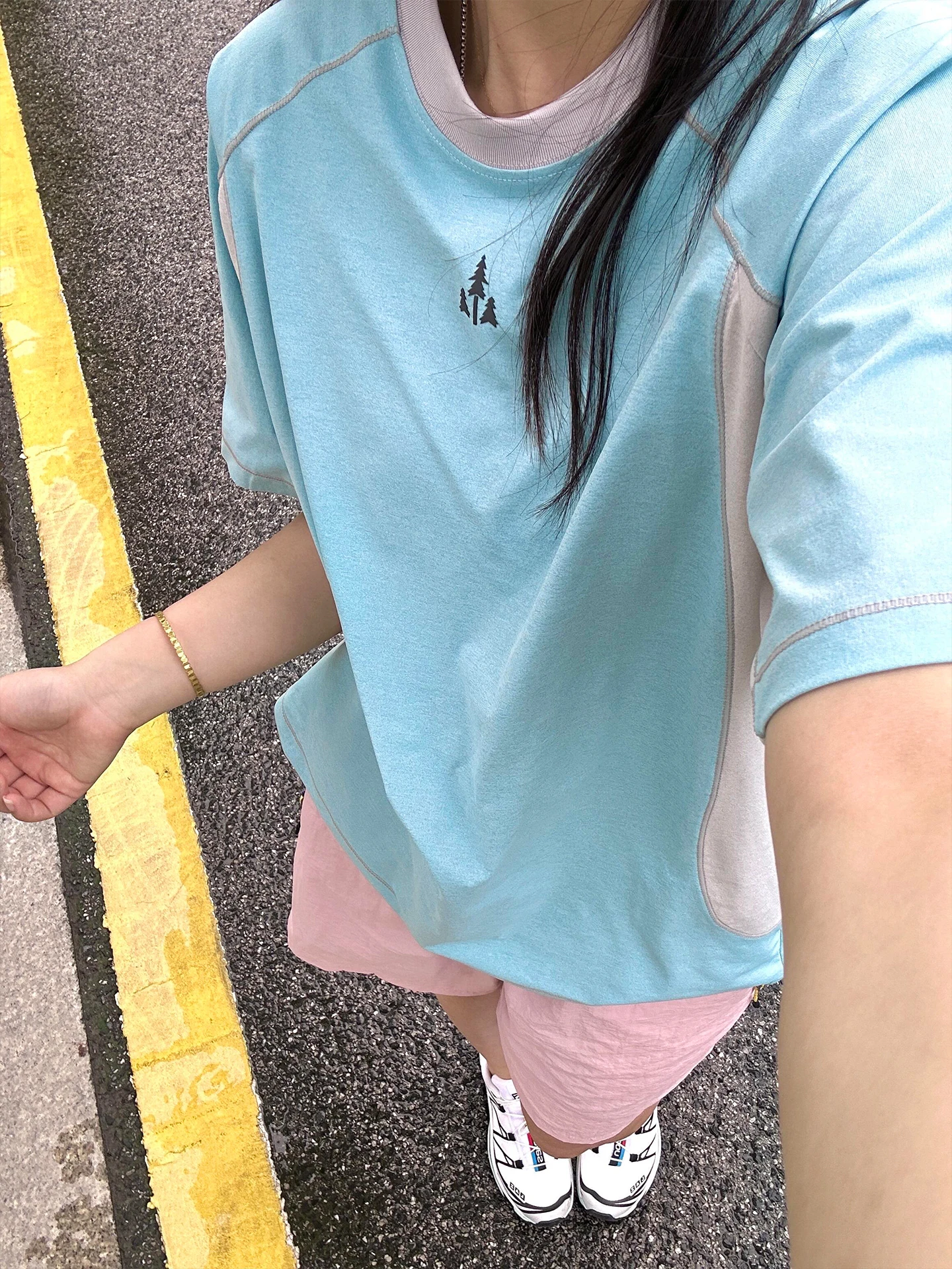 

Мужская легкая быстросохнущая футболка для велоспорта на открытом воздухе, дышащая, с защитой от солнца, цветными вставками, охлаждающая