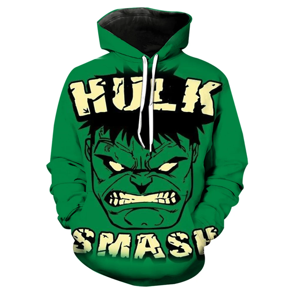 

2025 New Autumn Winter Men Marvel Comic Hero Hulk 3D Print Long Sleeve Pullover Hoodie Sports Sweater KID/Adult Casual Cosplay
