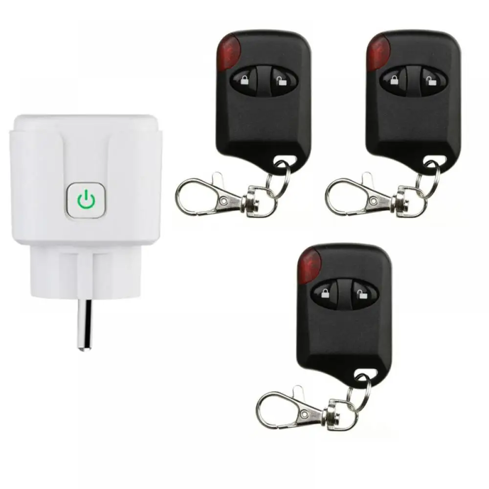 AC110V 220V EU Power Socket Outlet  Universal 433MHz Wireless RF Remote Control Long Distance Switch for Electrical Smart Home