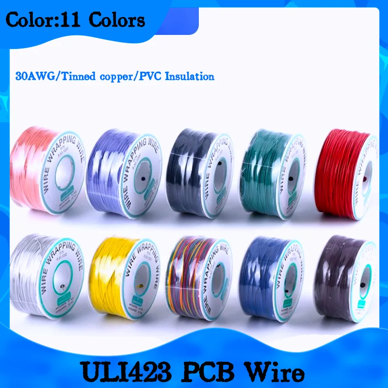 

Premium Tinned Copper Hook-Up Wire | UL1423 30AWG Solid Core with PVC Insulation for Electronics Projects | 250m Roll Supplies