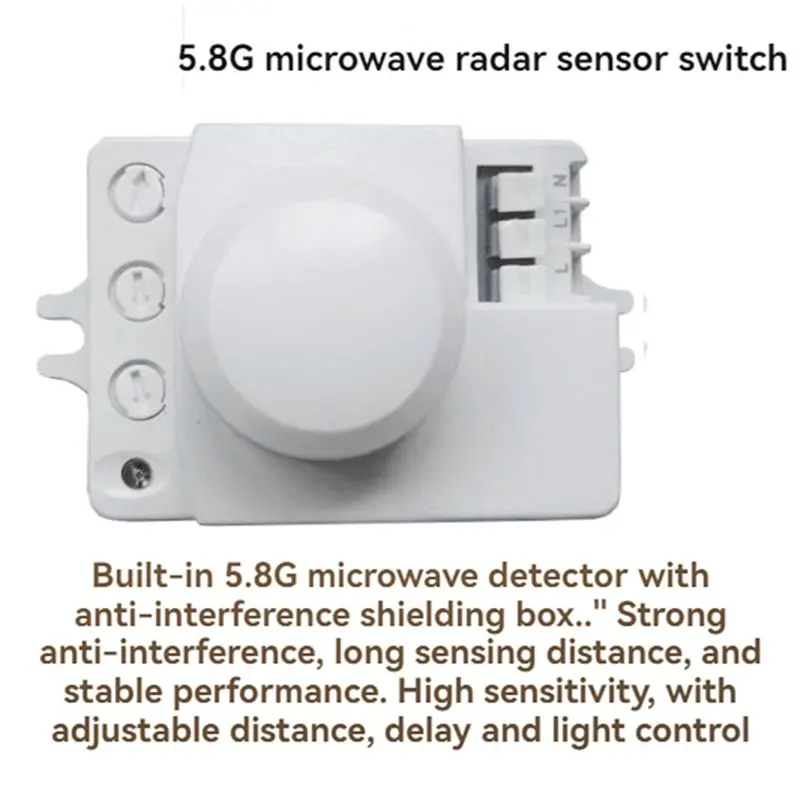Intelligent Energy-Saving Control 5.8G Microwave Radar Sensor Sensor Module 220V Switch