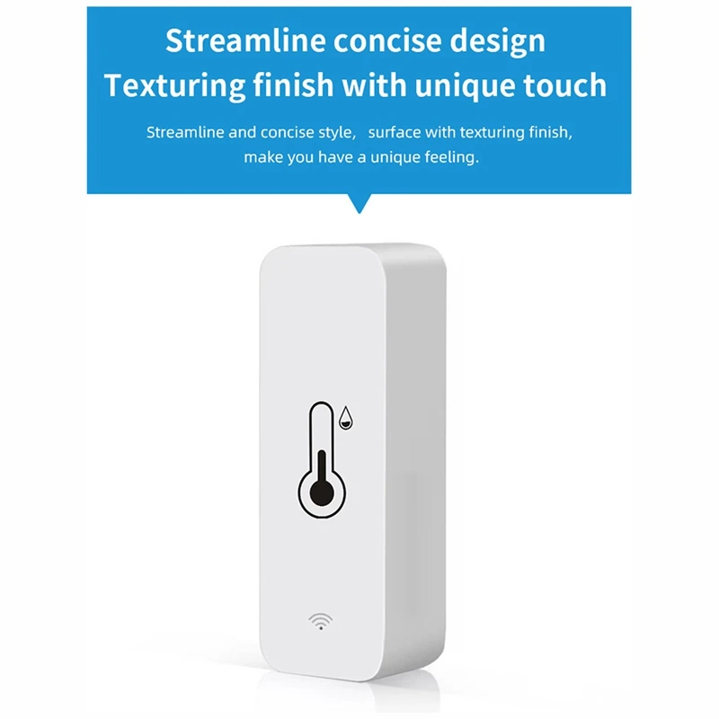 4Pcs Tuya Smart Temperature And Humidity Sensor Wifi APP Remote Monitor For Smart Home Var Smart Life APP Control