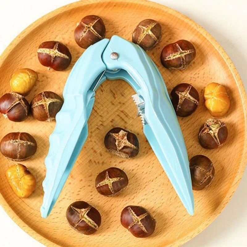 

652F Chestnut Machine Quick Clip Walnut Pliers Chestnut Sheath Cutter Openers Plastic Material Nut Sheller Kitchen Tool
