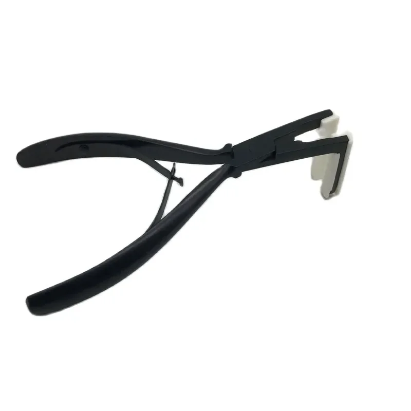 Alat Tang Ekstensi Rambut Pita Pinset 7 Inci untuk Set Tang Ekstensi Rambut Baja Nanoring untuk Menghilangkan Pita Pada Ekstensi Rambut