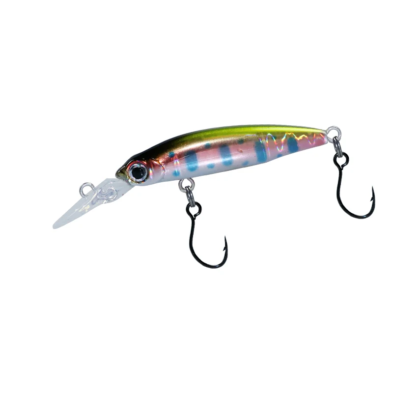 DUODUOYU 1PCS New Sinking Mini Minnow Fishing Lure 40mm 1.8g Wobbler Jerkbait Hard Bait Diving 1m Bass Fresh Saltwater 8# hook