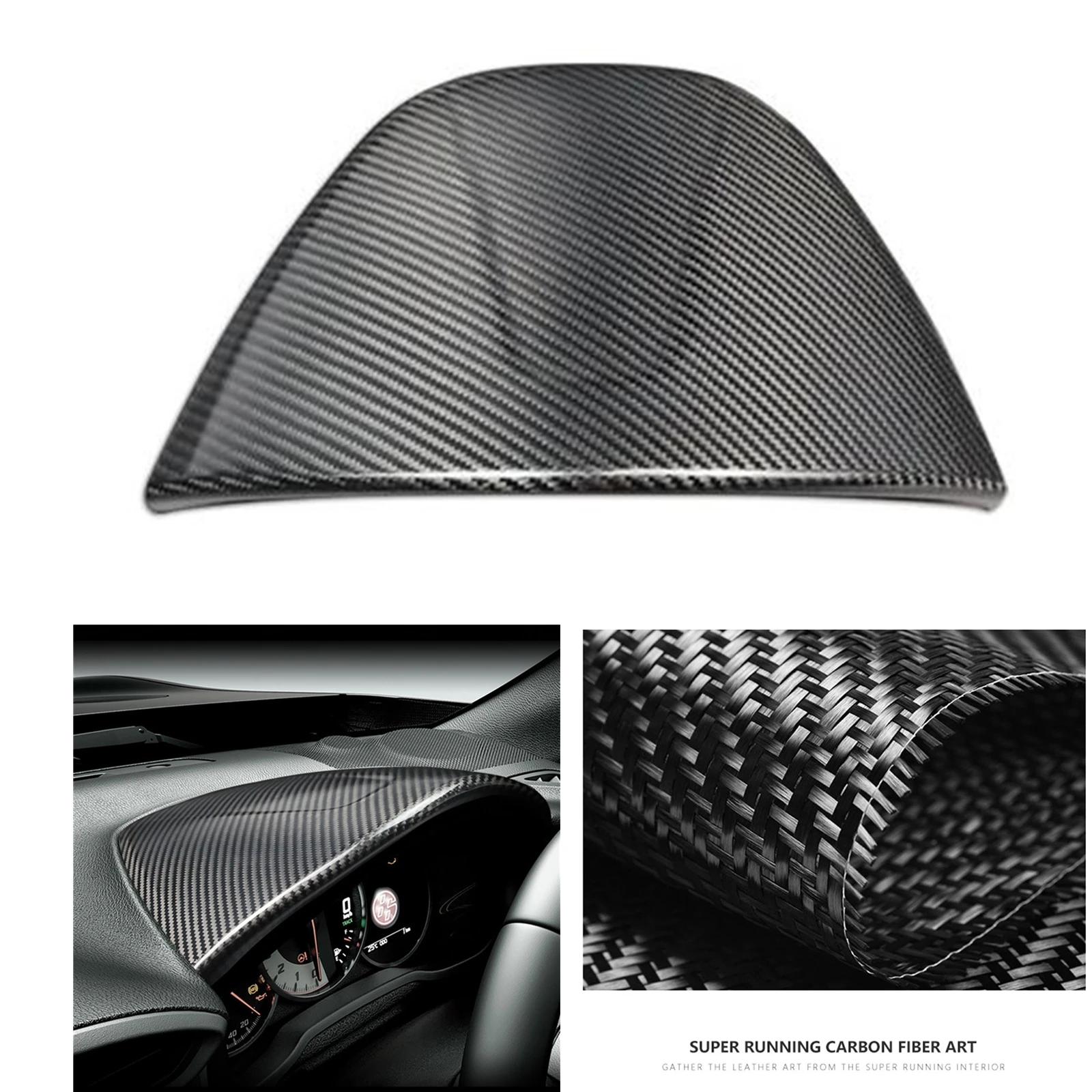 Real Carbon Fiber Front Dashboard Gauge Pod Dash Board Upper Cover Meter Cap For TOYOTA GT86 86 Scion FR-S Subaru BRZ 2012-2020