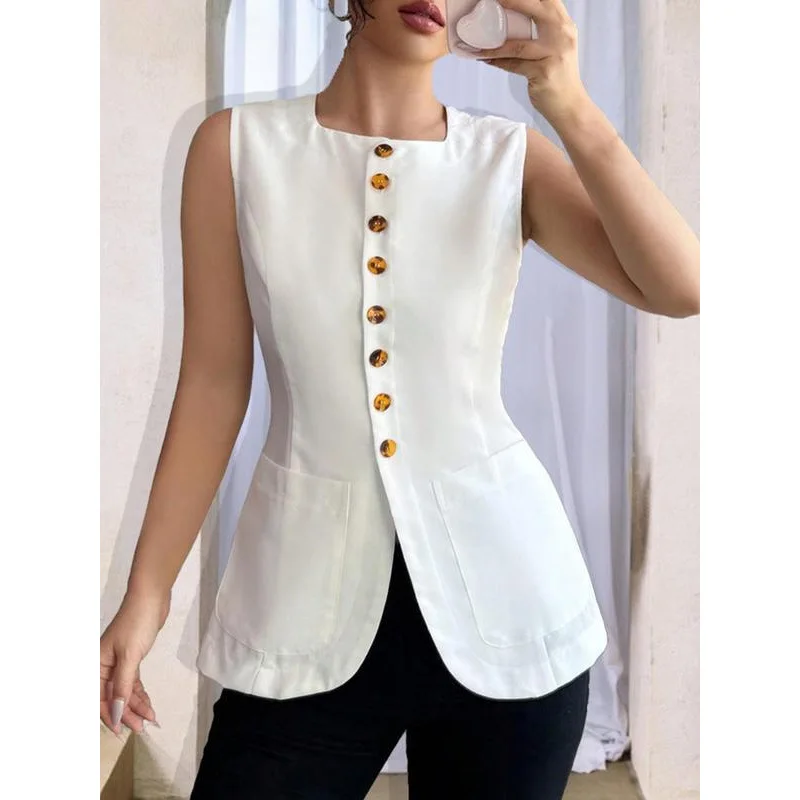 

Linen Casual Suit Women's Fashion Set Summer Outerwear Cross-Border Style Comfortable Breathable Eco-Friendly Linen Blend