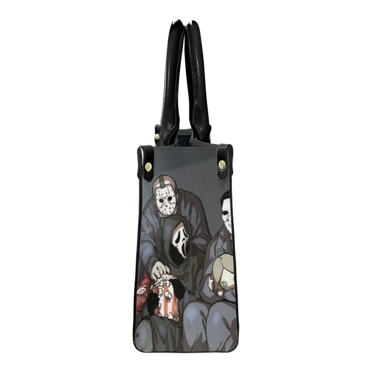 Bolso de hombro Vintage de cuero Pu con asa superior para mujer, bandolera de lujo con diseño de película de terror Friends, bolso de mano elegante para fiesta