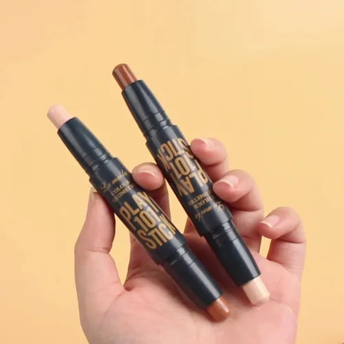 Lápiz corrector de base profesional para cara, Corrector de ojeras blanco de larga duración, lápiz de contorno para ojos, maquillaje cosmético