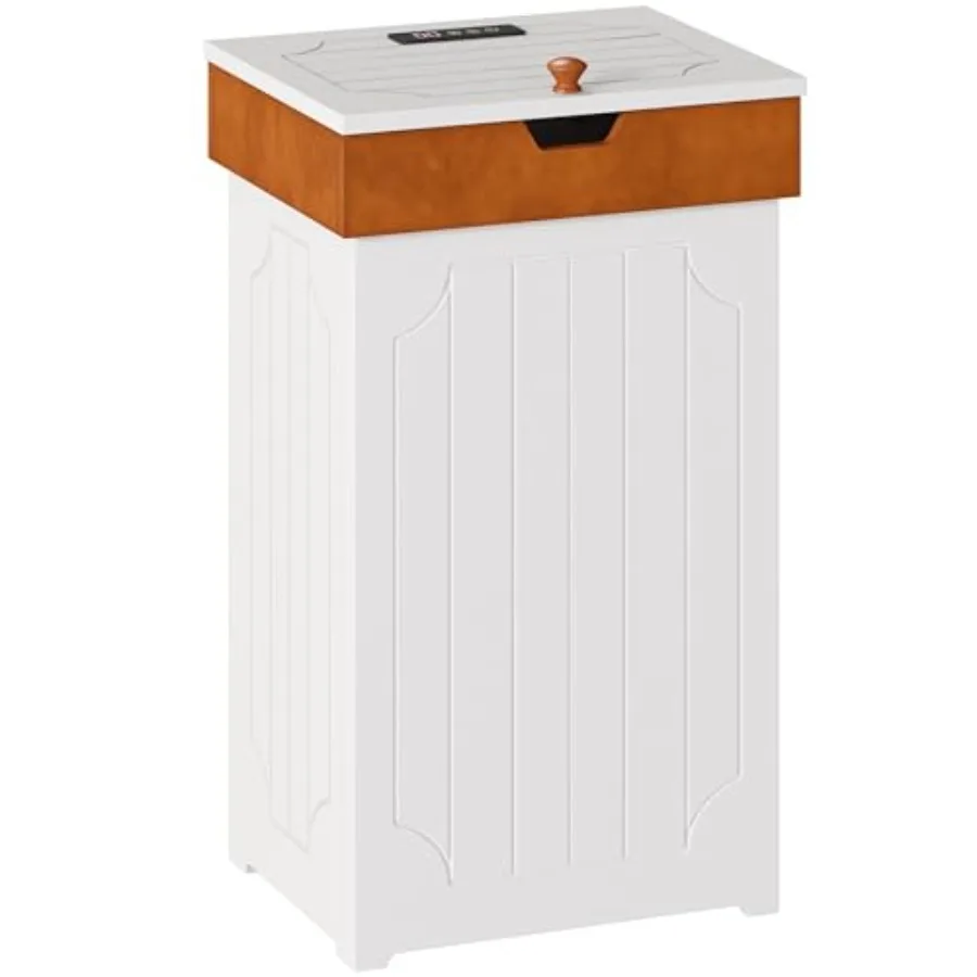 

Trash Can Cabinet, 13 Gallon Kitchen Garbage Can, Wood Recycling Trash Bin, Freestanding Dog Proof Trash Can, Farmhouse Trash C
