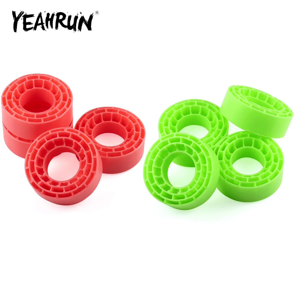 YEAHRUN 4 Stück wasserdichter Silikoneinsatzschaum für Axial SCX24 1/24 TRX-4M 1/18 RC Auto 1,3 Zoll Gummireifen Upgrade-Teile