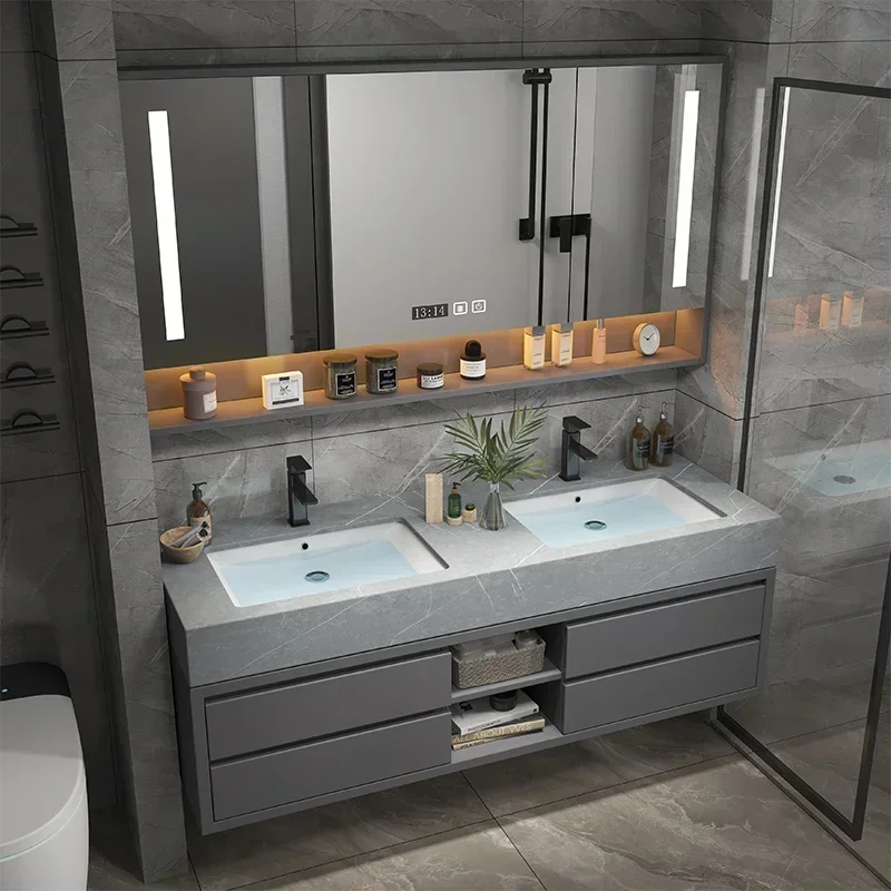 Smart Storage Storage Bathroom Cabinets Mirror Vanity Vanity Bathroom Cabinets Slim Corner Armadietto Hotel Furniture