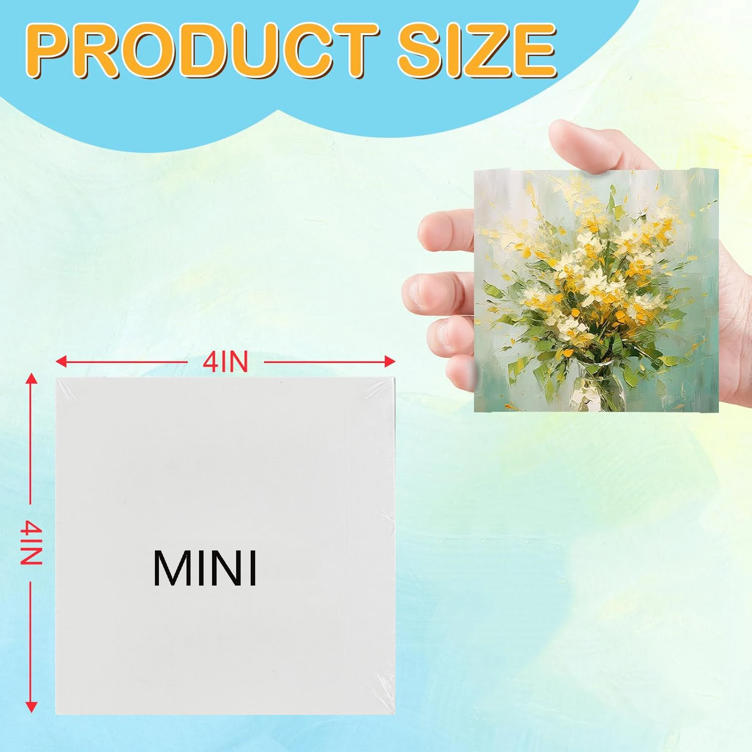 2/12/20/40pcs Canvas Board For Painting Cotton Blank Primed White Suitable For Gouache Watercolor Acrylic Oil Painting Art Suppl