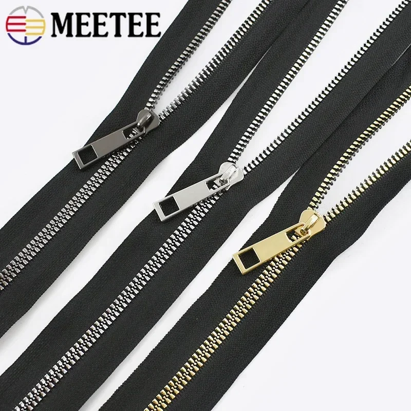 1/2/3/5Meters Meetee 3# 5# 8# 10# 15# Resin Zipper To The Meter for Sewing Down Jacket Outdoor Tent Continuous Zippers Material