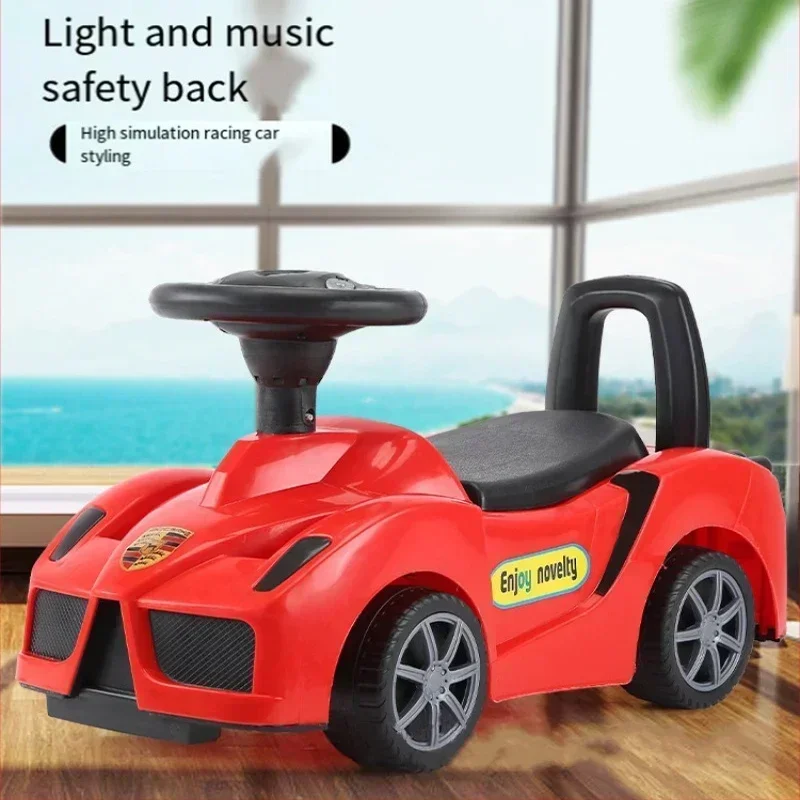 Scooter infantil carro bebê scooter twister equilíbrio carro 1-6 anos de idade walker quatro rodas música luz bebê balanço yo-yo carro