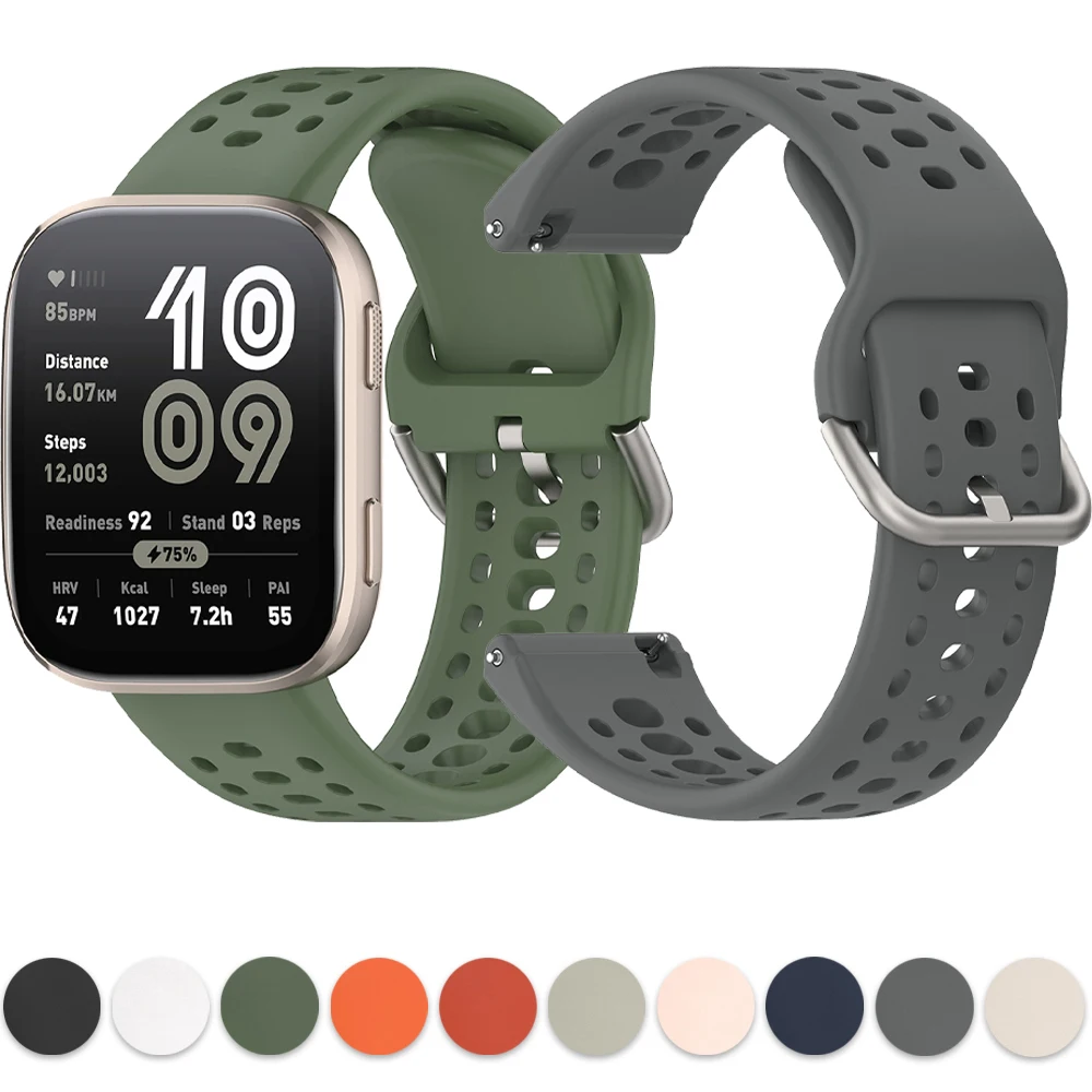 Offizielles Silikonarmband für Amazfit Bip 6 Smartwatch-Armband für 22MM Amazfit Bip 6 5/Balance 2/GTR 4 3 Armband Correa