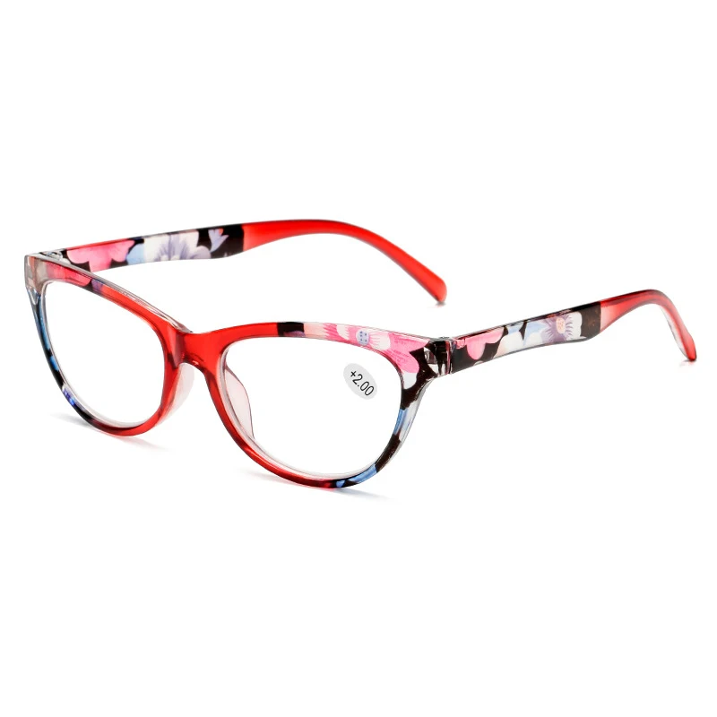 Seemfly-gafas de lectura transparentes para mujer, lentes de lectura con aumento, regalo portátil para padres, dioptrías para presbicia + 1 a + 4