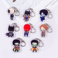 Anime Characters The Dark Knight Trilogy Cute Acrylic Keychain Accessories Cartoon Bag Charm Backpack Pendant Gifts For Friends