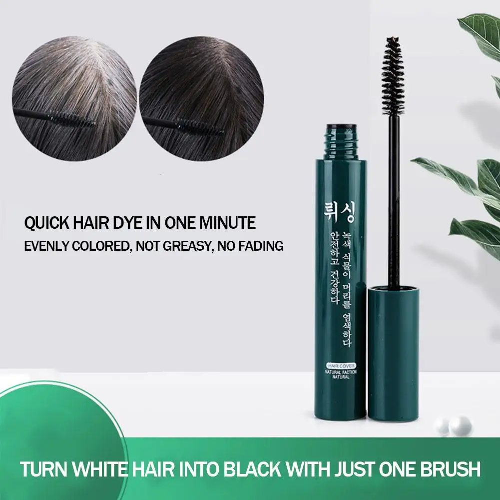 عصا صبغة شعر فورية ، صبغة شعر واحدة ، كريم رمادي ، شعر لاصق ، أبيض ، جذر ، تغطية مؤقتة ، غطاء ، T9w7