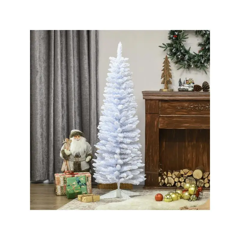 

Christmas Tree Decoration - 7ft Artificial Pine Tree with LED Lights, Ornaments & Easy Assembly, Perfect for Holiday