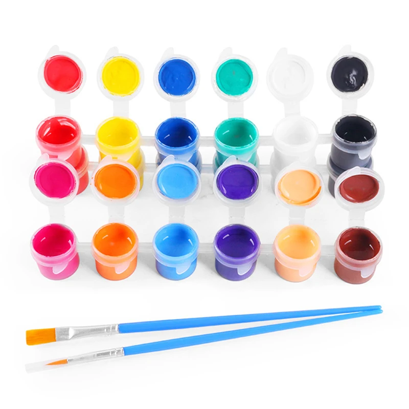 

1 Set 3ml Hand-painted Watercolor Acrylic Paint Children Painting Pigments DIY