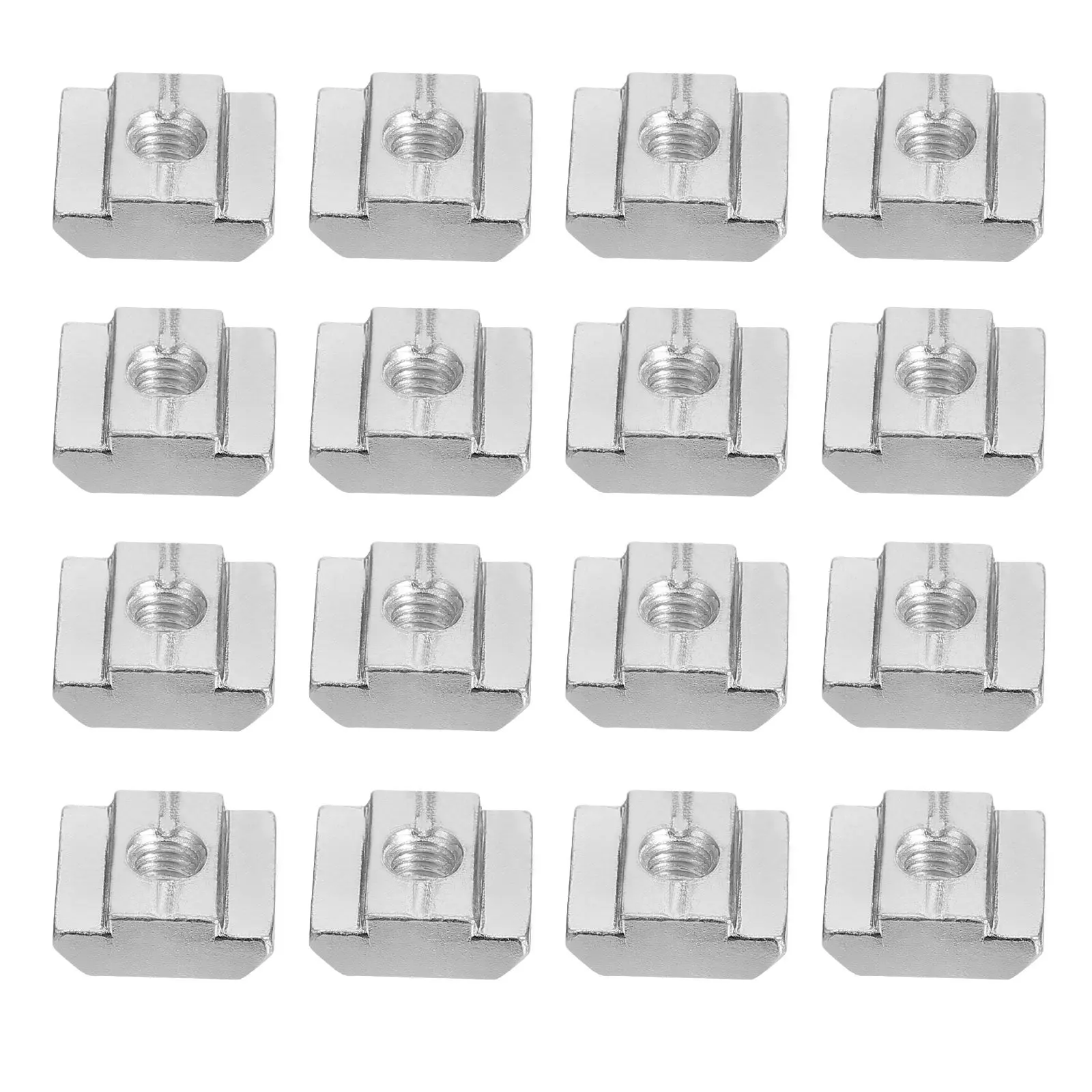 50Pcs M5 T Sliding Nut Zinc Coated Uniform Hardness Carbon Steel for 30Mm Aluminum Profile T Nut for Aluminum Profile