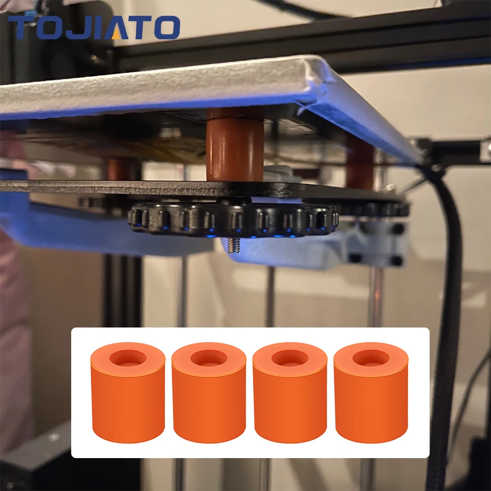 1-6set Heißer Bett Nivellierung Spalte Silikon Solide Spacer Plattform Leveler Für CR10/ CR10S CR-X Ende-3 ELEGOO Kobra 3D Drucker Teile – Detail 2