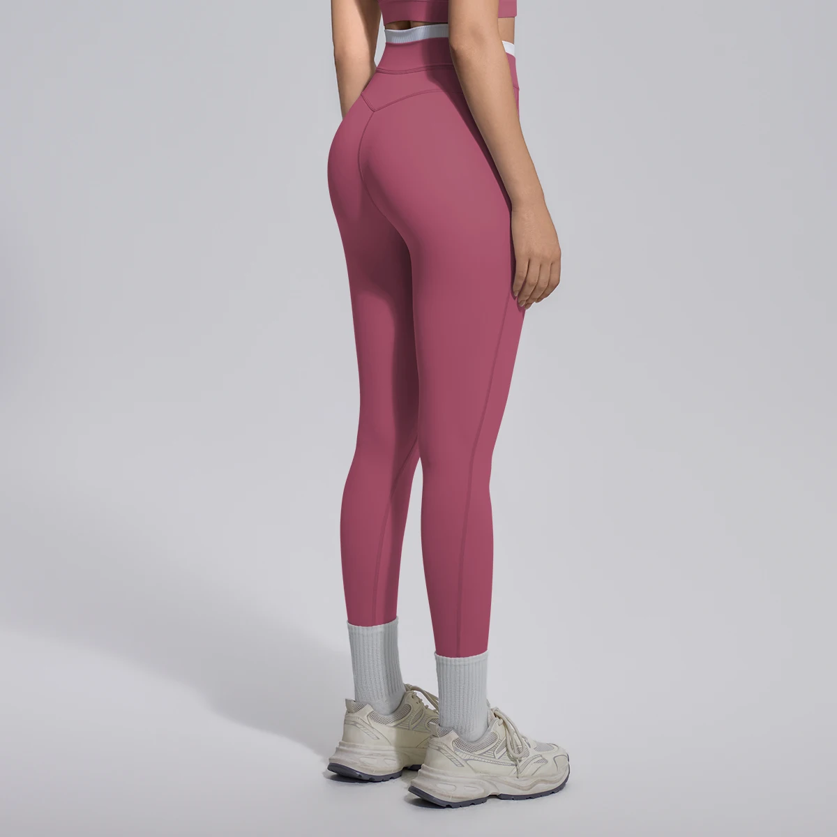1PC Scrunch Lifting Sports Woman Yoga Pants High Waisted Quick Drying Women Leggings Color Blocking Breathable Sports Pants