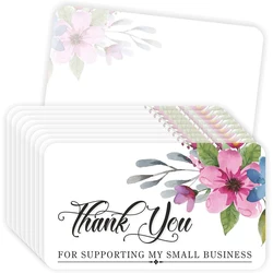 Multi-use 10-30pcs Mini Thank You Card 5.4*9cm Simple Fashion Dsign Scrapbooking Prty Ivitation DIY Decor Gft Prty Card