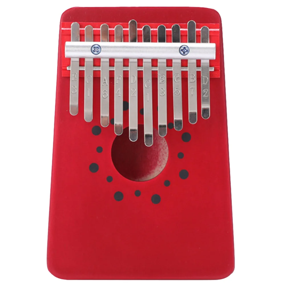 

Thumb Piano Kalimba 10 Keys Vintage Acacia Mangium Finger Piano Lightweight Portable Musical Instrument For Beginner Red