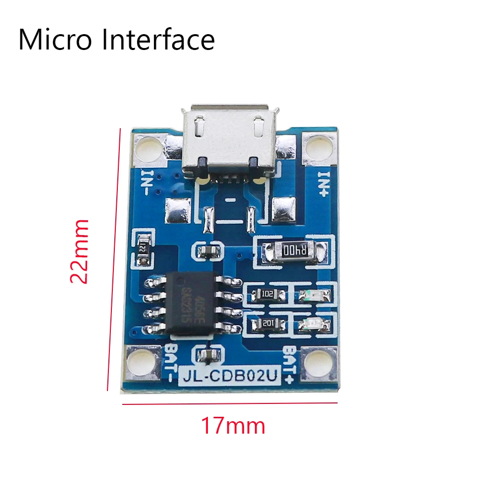 3.7V Lithium Battery Charger 5V1A 18650 Li-ion Lipo Battery Charging Protect Two-in-one Module Micro USB Type-C Protection Board