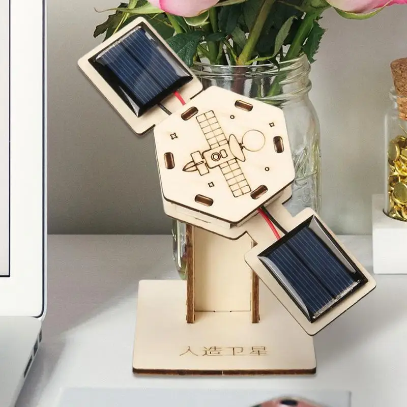 Solar Satellite Model Satellite 3D Construction Assembly Toy For School Project Creative School Experiment Toys For Entrance