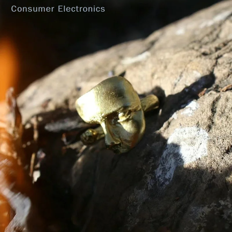 New Creative Mask Rings For Women Men Personality Silver Open Adjustable Frosted Mask Ring Jewelry Gift