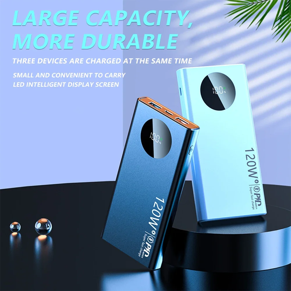 2023 new super fast charging power bank 20000mAh large capacity portable mobile power charging treasure