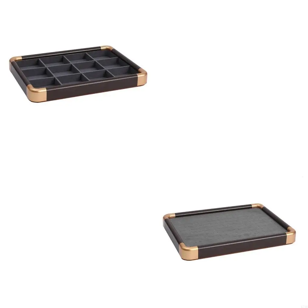 

Walnut Jewelry Showcase Tray Rings Earrings Bracelets Necklaces