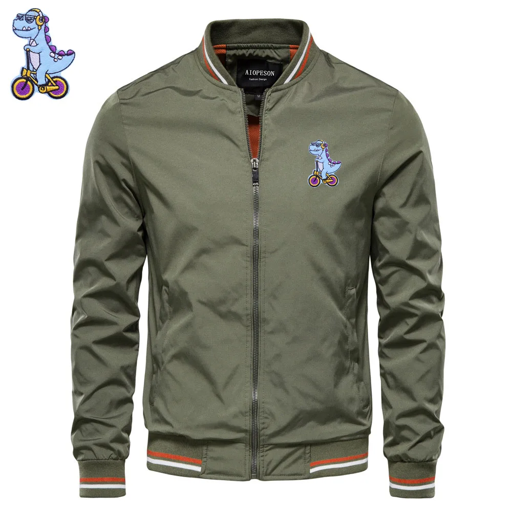 New Men's baseball jacket Outdoor sports jacket Dinosaur Embroidery fashion hip hop men's jacket jacket for men's clothing