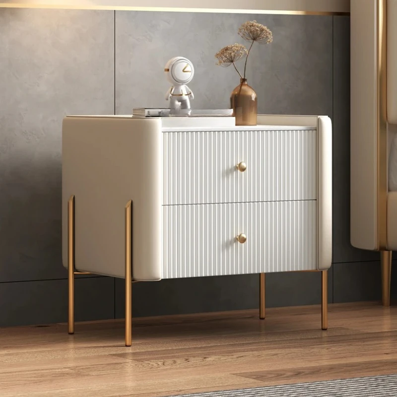 Black Nordic Night Table Modern Bedroom Drawer Nightstand S…