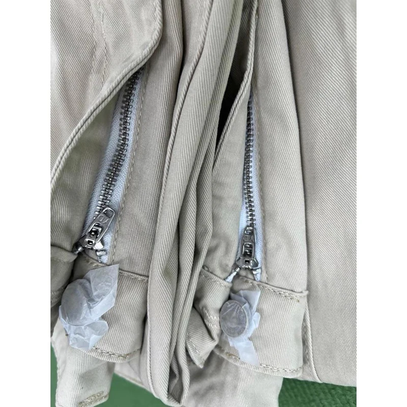 

Брюки-карго женские для девочек, весенние нейлоновые панели, легкие, дышащие, софтшелл, Y2Ktime, уникальные, с эластичной резинкой на талии