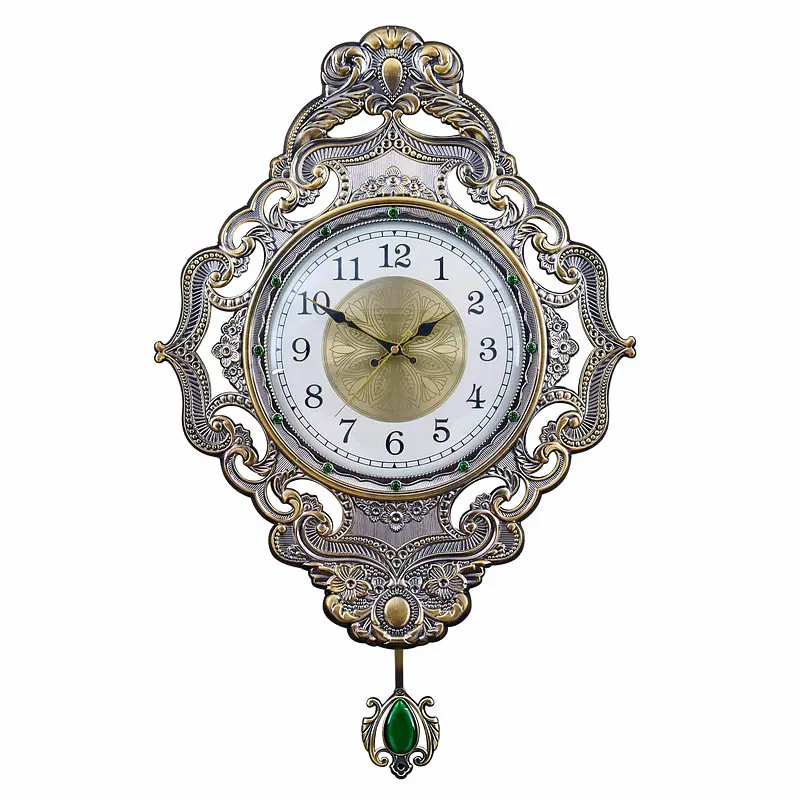 

Creative living room atmospheric silent wall clock metal craft clock bedroom decoration wall clock