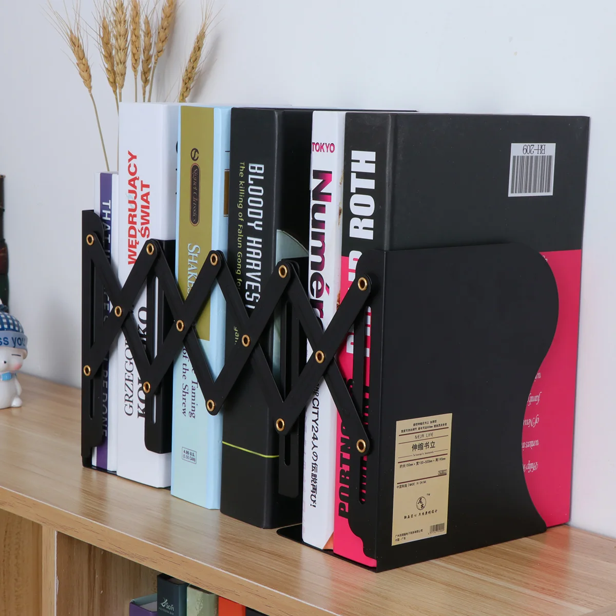 

Book Stand Non Skid Ends Office Supplies Bookends Non-slip School Metal Student