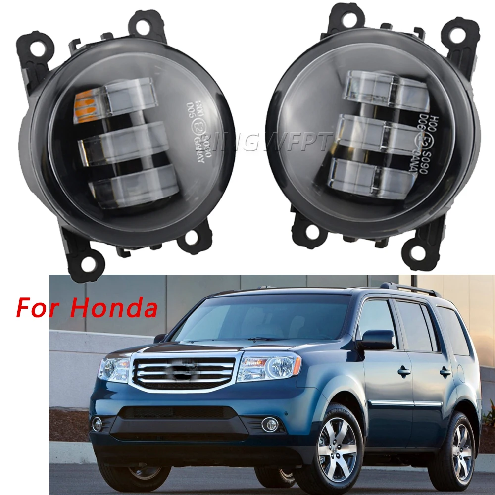LED Fog Lights DRL Daytime Running Light For Honda Pilot 3.5L V6 2012 2013 2014 2015 Car Front Fog Lamp Assembly Car Accessories