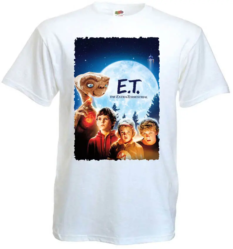 E T Extra Terrestrial v11 shirt white movie poster all sizes S 5XL