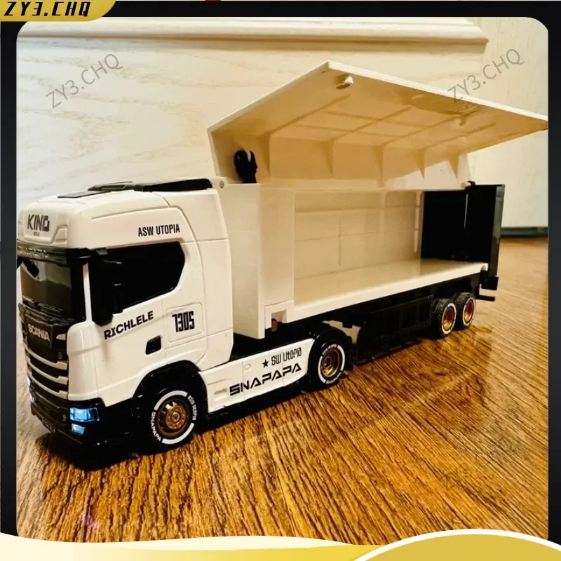 Officially Licensed 1:64 RC Container Truck Alloy Model With Optional Remote Control
