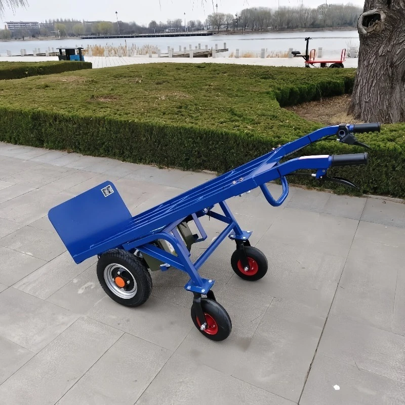 Heavy Duty Electric Hand Cart Trolley Electric Stair Climbing Hand Trucks for Workshop Warehouse