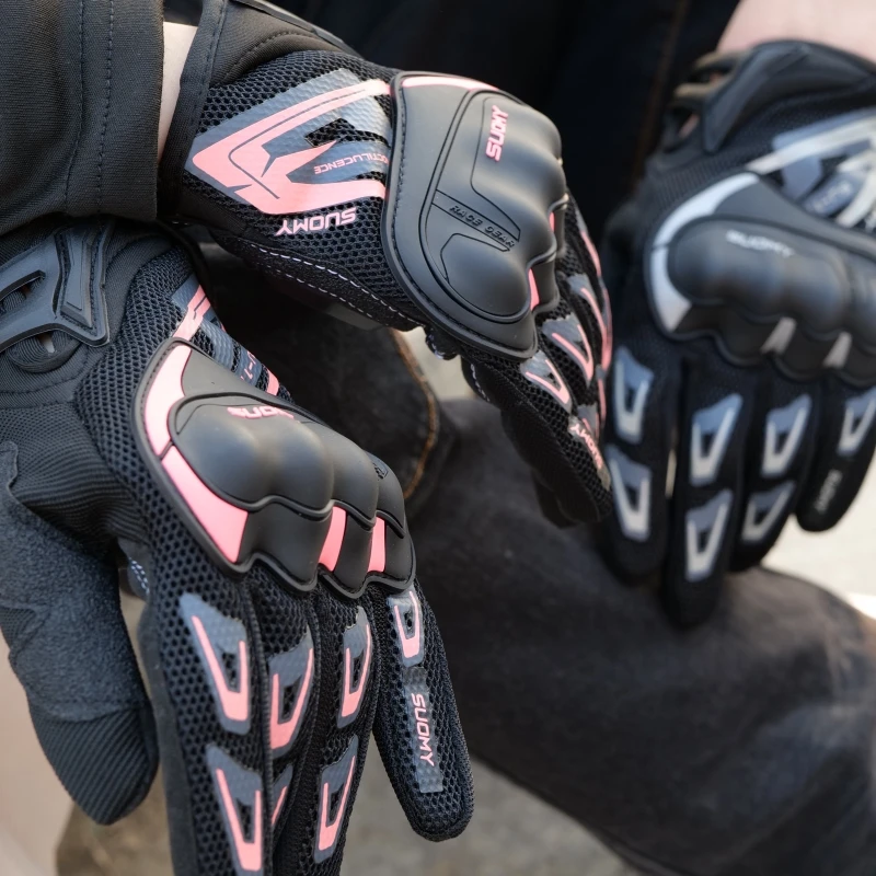 

Breathable Full Finger Racing Motorcycle Gloves Quality Stylishly Equipment Antiskid Wearable Gloves XS - XXL Black