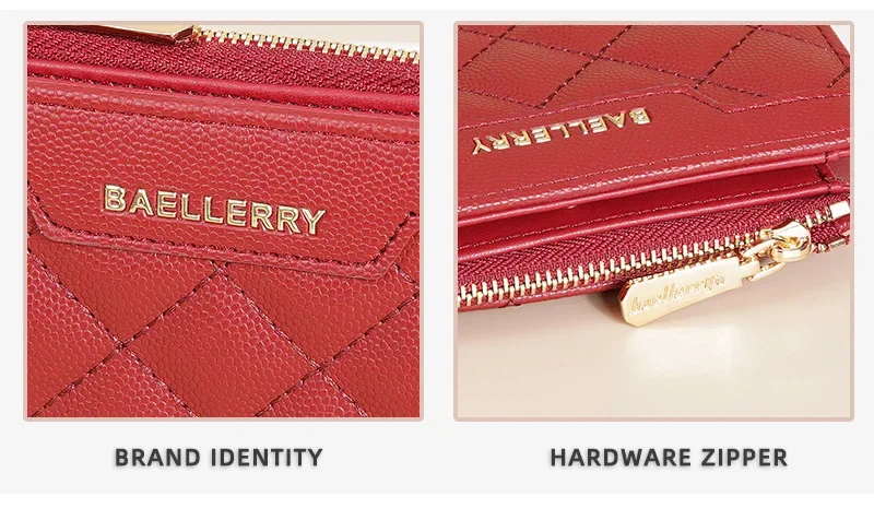 Fashion Wallet purse Short Women Wallet Baellerry cross wallet Quilted Multi Card Zipper Zero Wallet