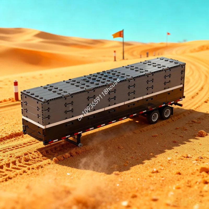 1185 قطعة MOC صندوق مقطورة ماك أنثيم نموذج فني اللبنات هدية الكريسماس العمارة لتقوم بها بنفسك ألعاب إبداعية فكرة الطوب #1