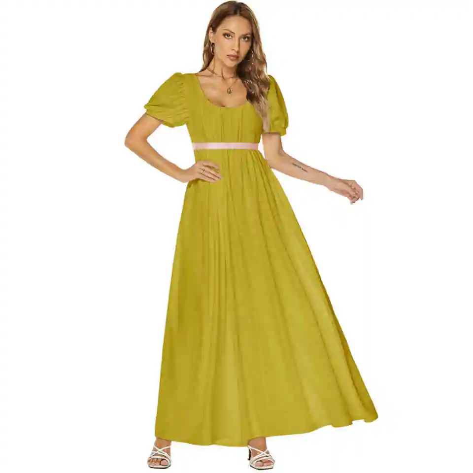 Retro-Kleid, hohe Taille, Ballkleid, viktorianisches Teekleid, Halloween-Kostüm