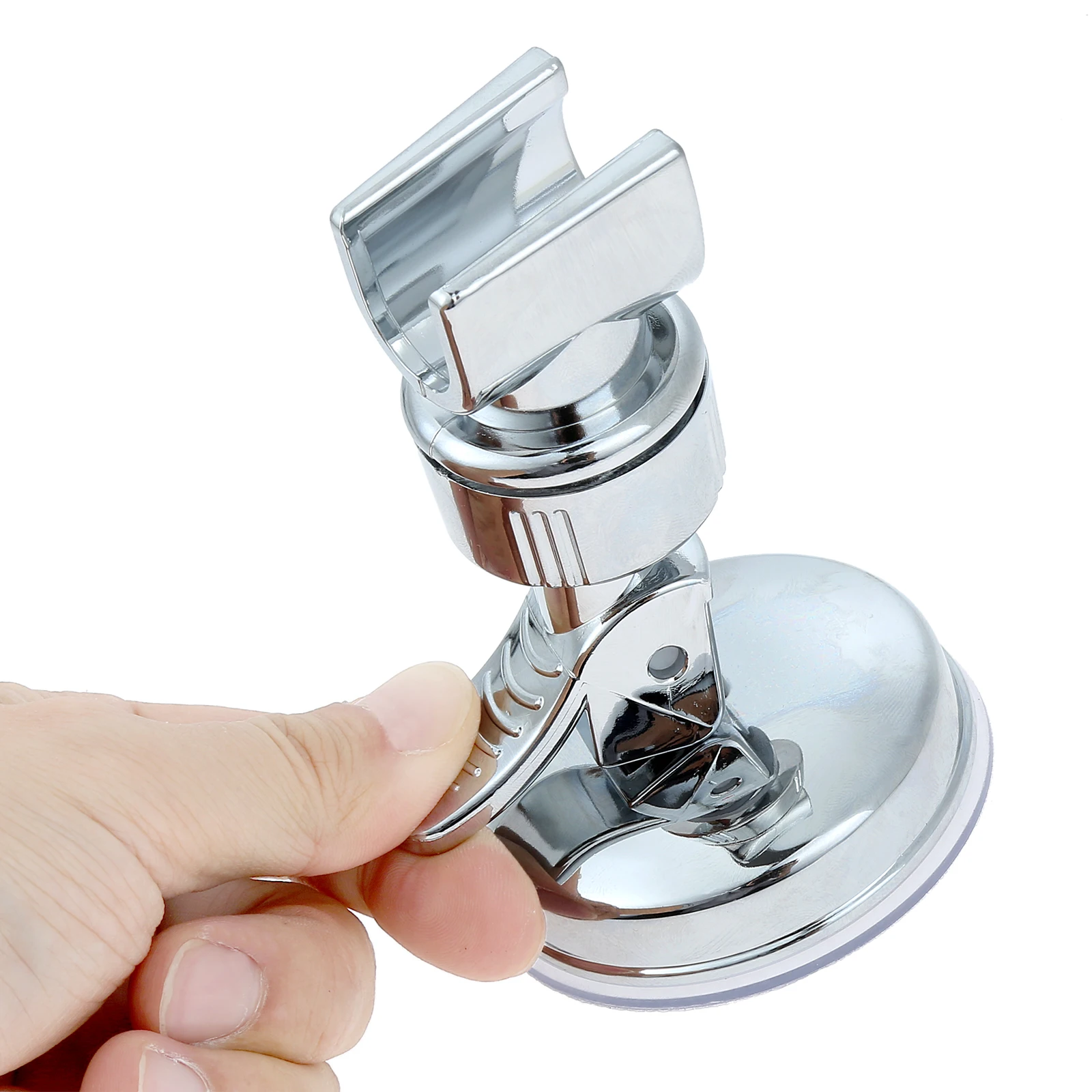 ABS 플라스틱 흡입 컵 샤워헤드 거치대, 360 ° 조절식 핸드헬드 샤워헤드 거치대, 벽걸이 조절식 욕실 브래킷