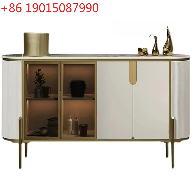 

N Affordable Luxury Style Modern Minimalist Sideboard Cabinet Italian Wine Cabinet Kitchen Wall Glass Decoration Tea Cabinet
